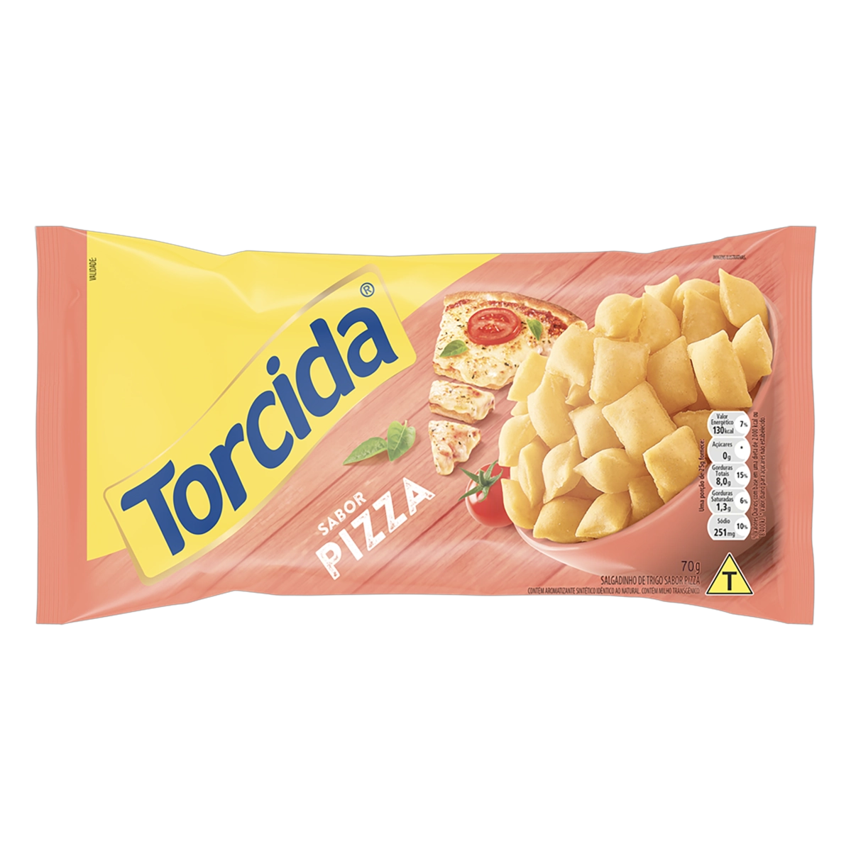 Salgadinho De Trigo Pizza Torcida Pacote 70g