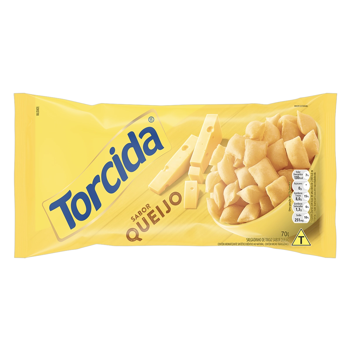 Salgadinho De Trigo Queijo Torcida Pacote 70g