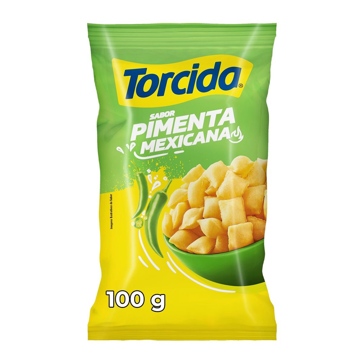 Salgadinho De Trigo Pimenta Mexicana Torcida Pacote 100G