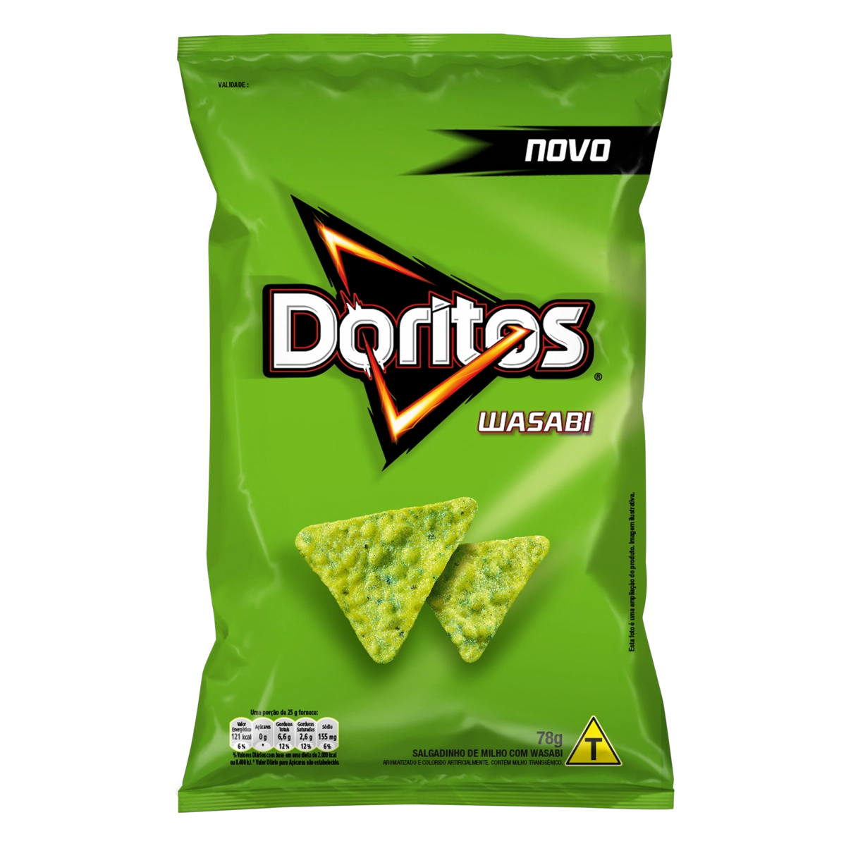 Salgadinho De Milho Wasabi Doritos Pacote 78G