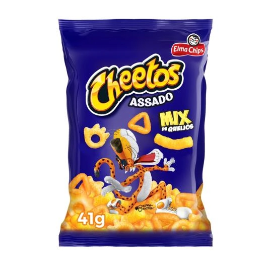 Salgadinho de Milho Mix de Queijos Elma Chips Cheetos Pacote 41g