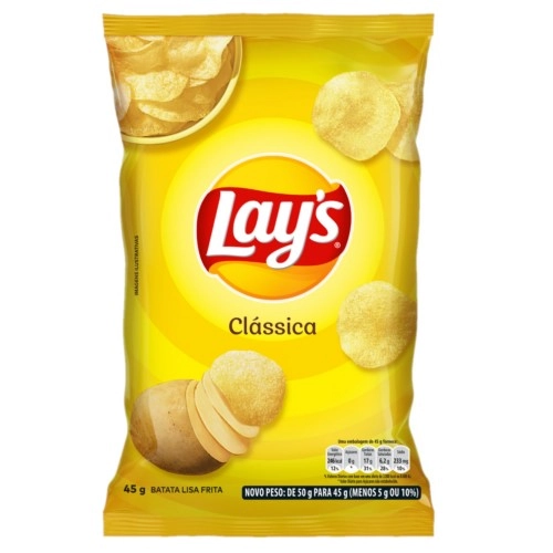 Batata Frita Lisa Clássica Lays Pacote 45g
