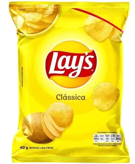 Batata Frita Lisa 40g Lays Elma Chips