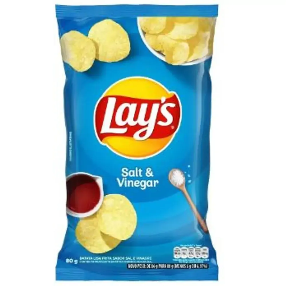 Batata Frita Lisa Lays Sabor Sal e Vinagre 80g