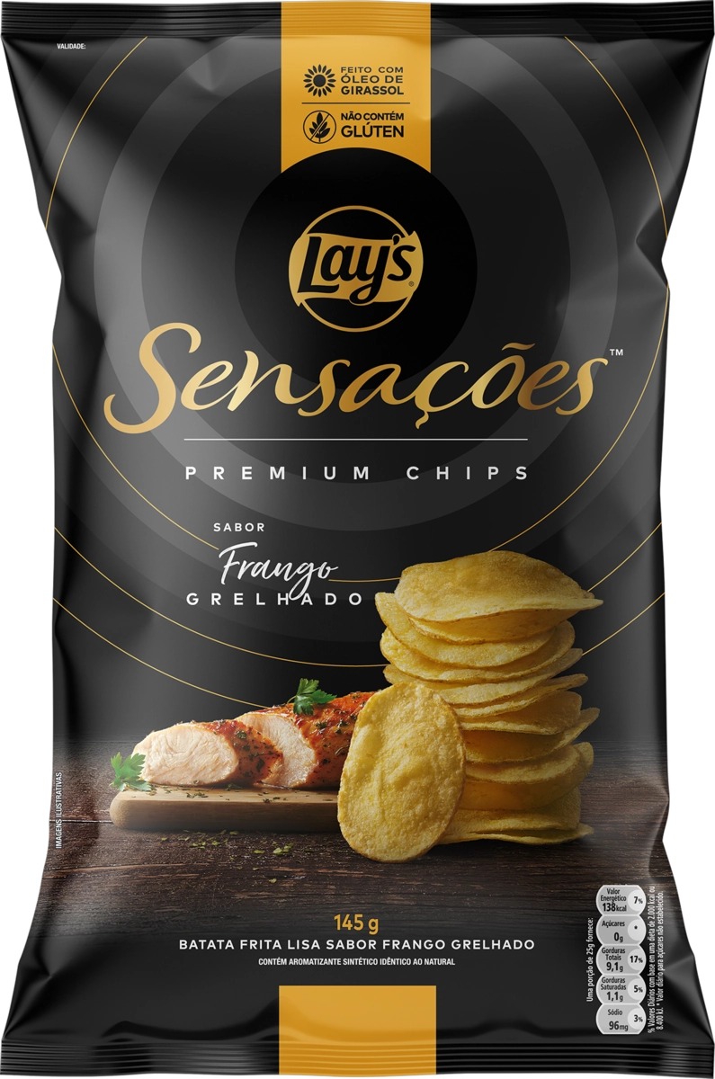 Batata Frita Frango Grelhado Sensações Elma Chips Pacote 145G