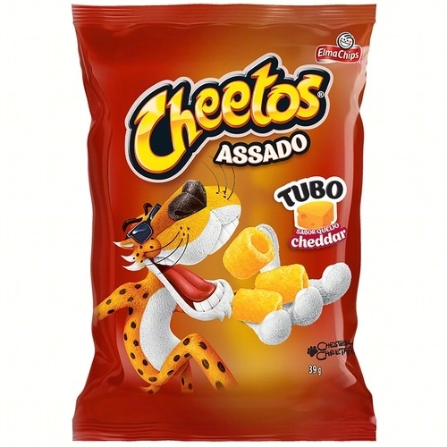 Salgadinho De Milho Tubo Queijo Cheddar Elma Chips Cheetos Pacote 39G
