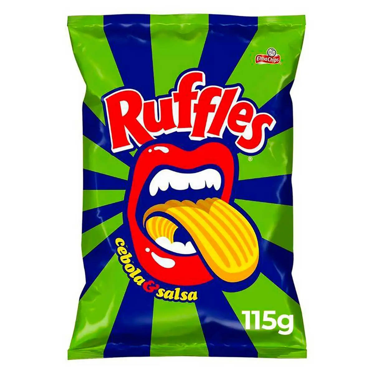 Batata Frita Ondulada Cebola e Salsa Elma Chips Ruffles 115g