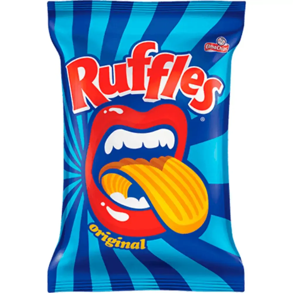 Batata Frita Ondulada Original Elma Chips Ruffles Pacote 76g