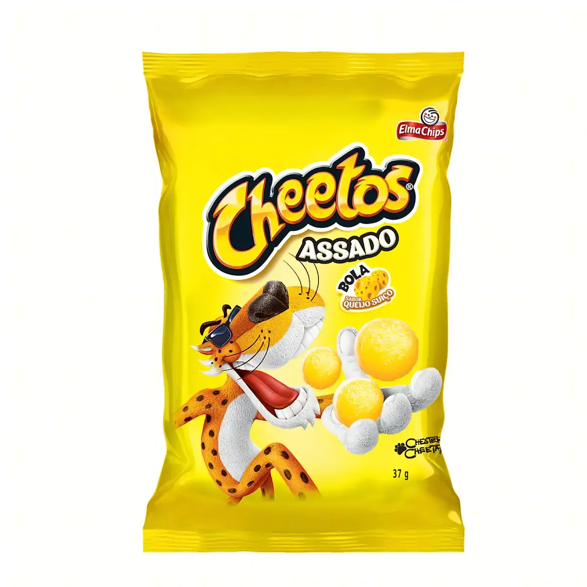 Salgadinho De Milho Bola Queijo Suíço Elma Chips Cheetos Pacote 37g