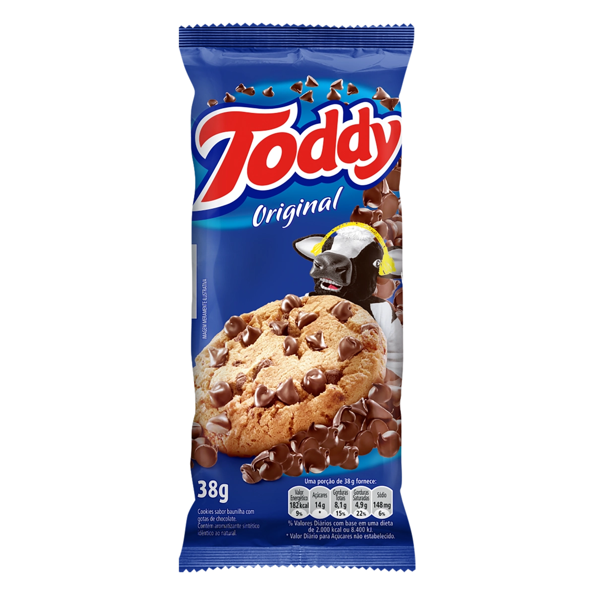 Biscoito Cookie Original Toddy Pacote 38g
