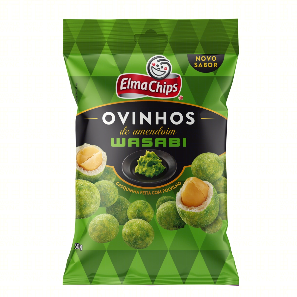 Ovinhos De Amendoim Wasabi Elma Chips Pacote 50g