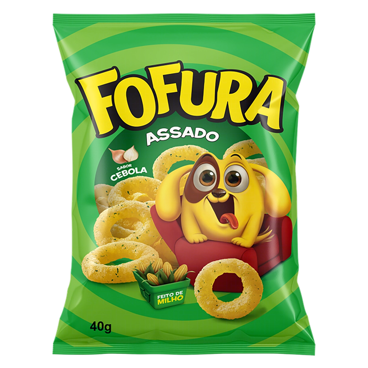 Salgadinho De Milho Cebola Fofura Pacote 40g