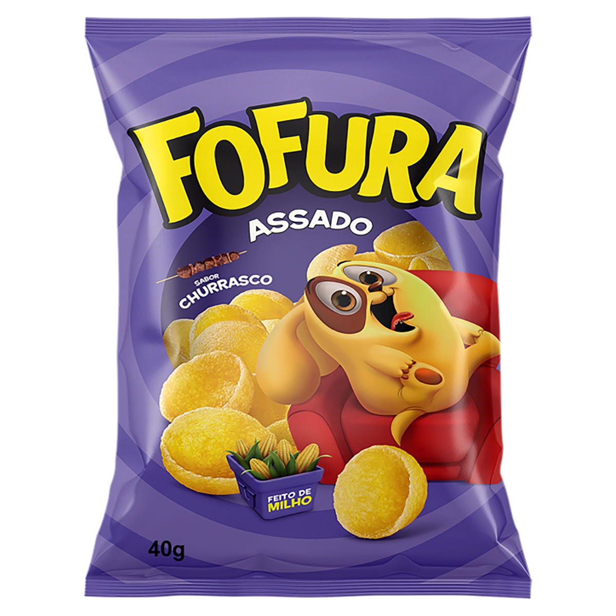Salgadinho De Milho Churrasco Fofura Pacote 40g