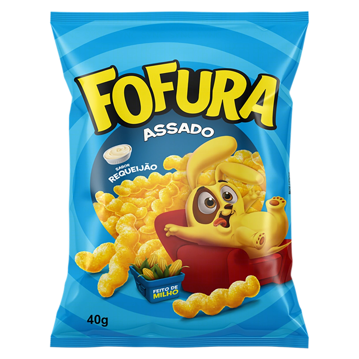 Salgadinho De Milho Requeijão Fofura Pacote 40g