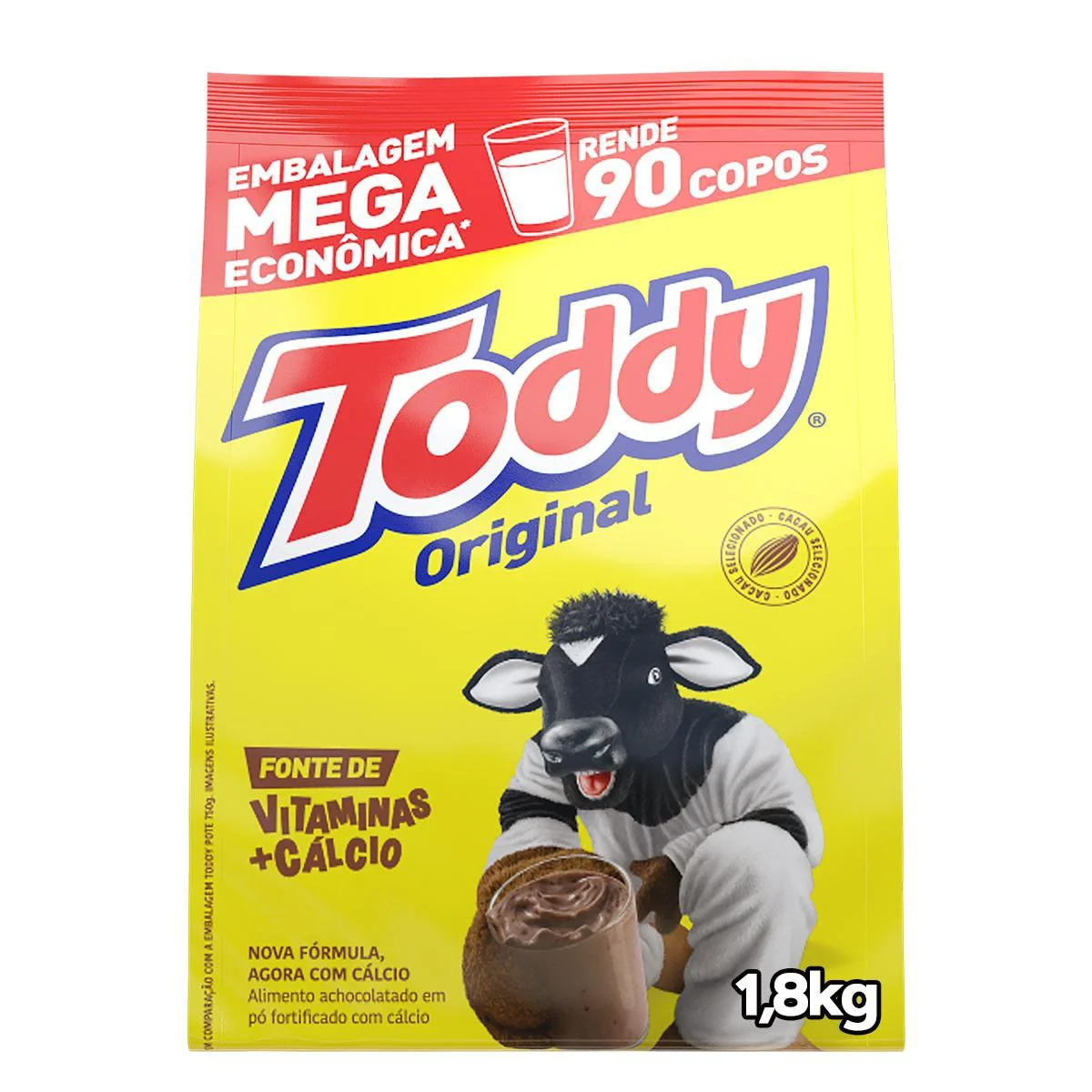 Achocolatado em Pó Original Toddy 1,8Kg + Econômica