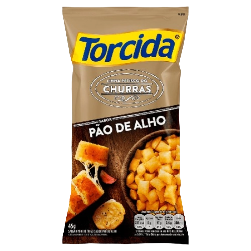 Salgadinho de Trigo Pão de Alho Torcida Churras Pacote 45g