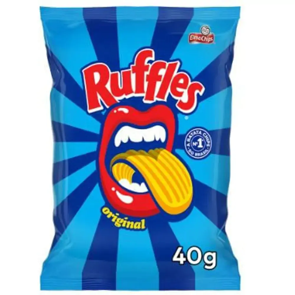 Batata Frita Ondulada Original Elma Chips Ruffles Pacote 40g
