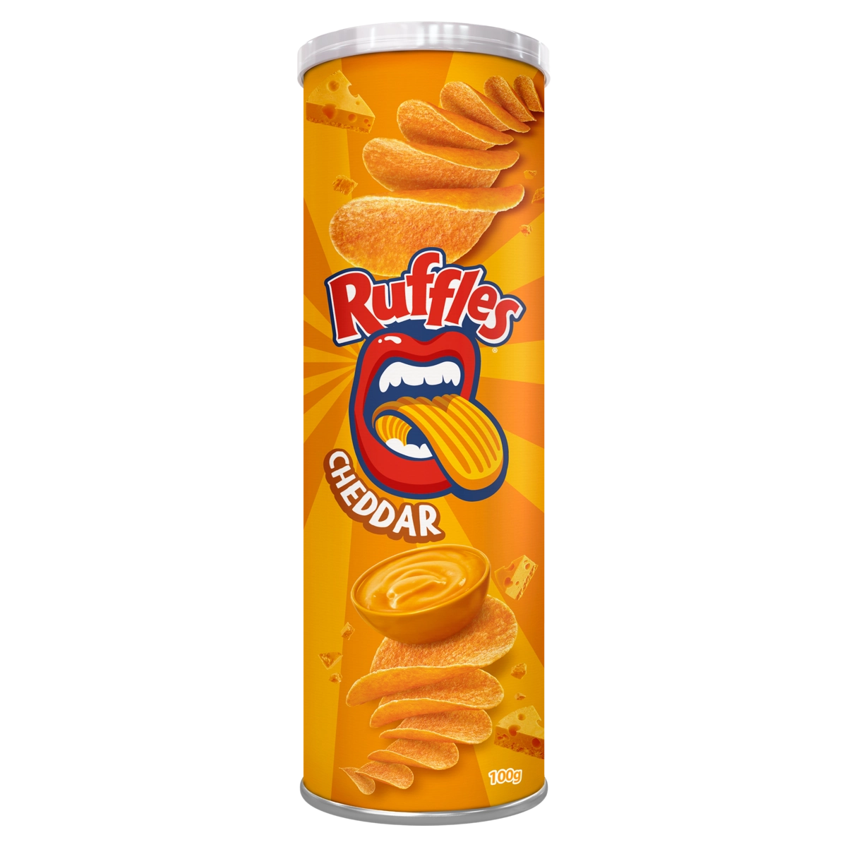 Snack De Batata Cheddar Elma Chips Ruffles Tubo 100g