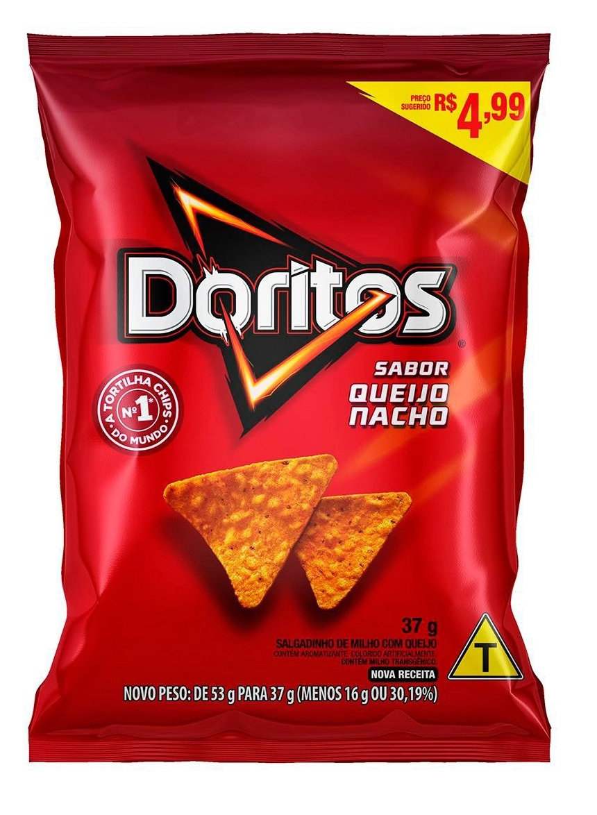 Salgadinho De Milho Queijo Nacho Doritos Pacote 37g