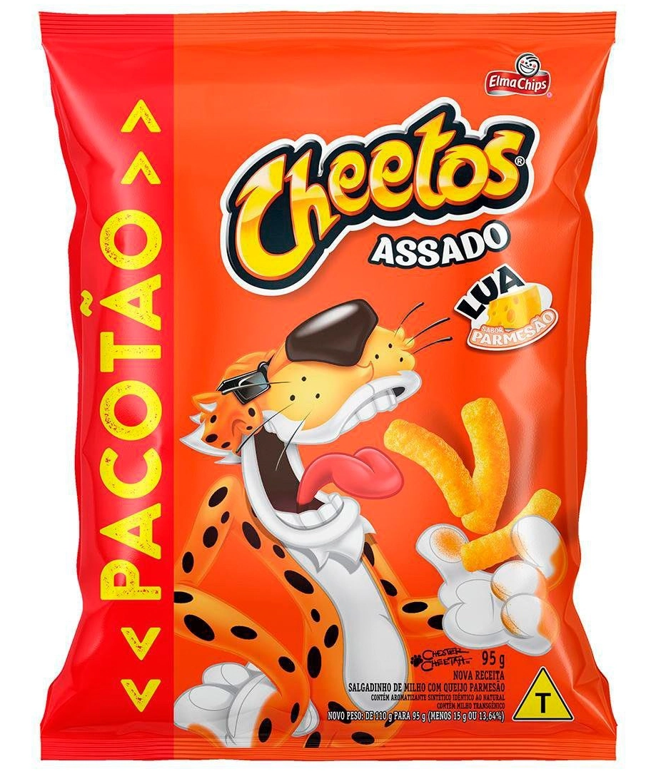 Salgadinho De Milho Lua Parmesão Elma Chips Cheetos Pacotão 95g