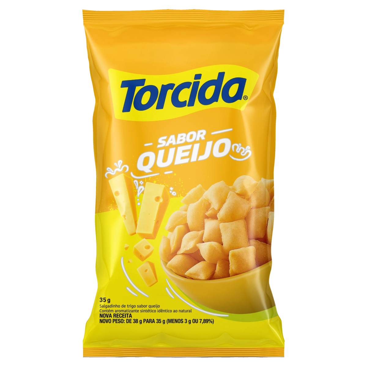 Salgadinho De Trigo Queijo Torcida Pacote 35g