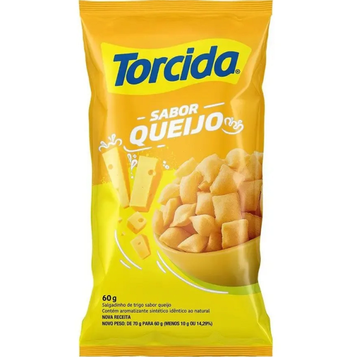 Salgadinho De Trigo Queijo Torcida Pacote 60g