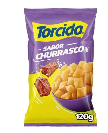Salgadinho De Trigo Churrasco Torcida Pacote 120g