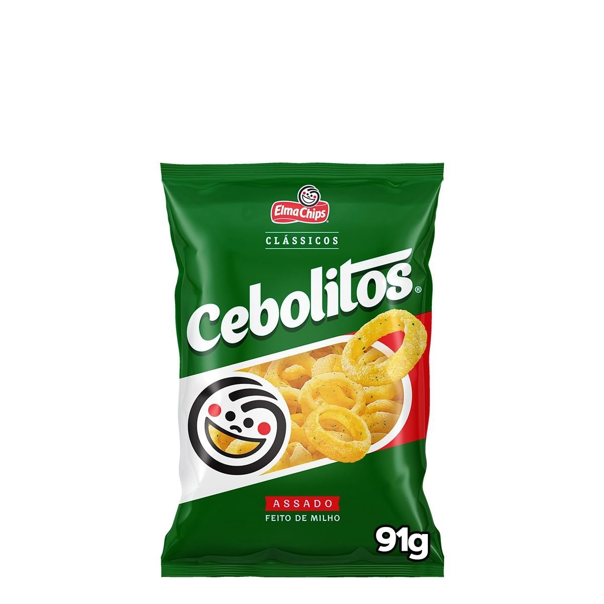 Salgadinho De Milho Elma Chips Cebolitos Clássicos Pacote 91g