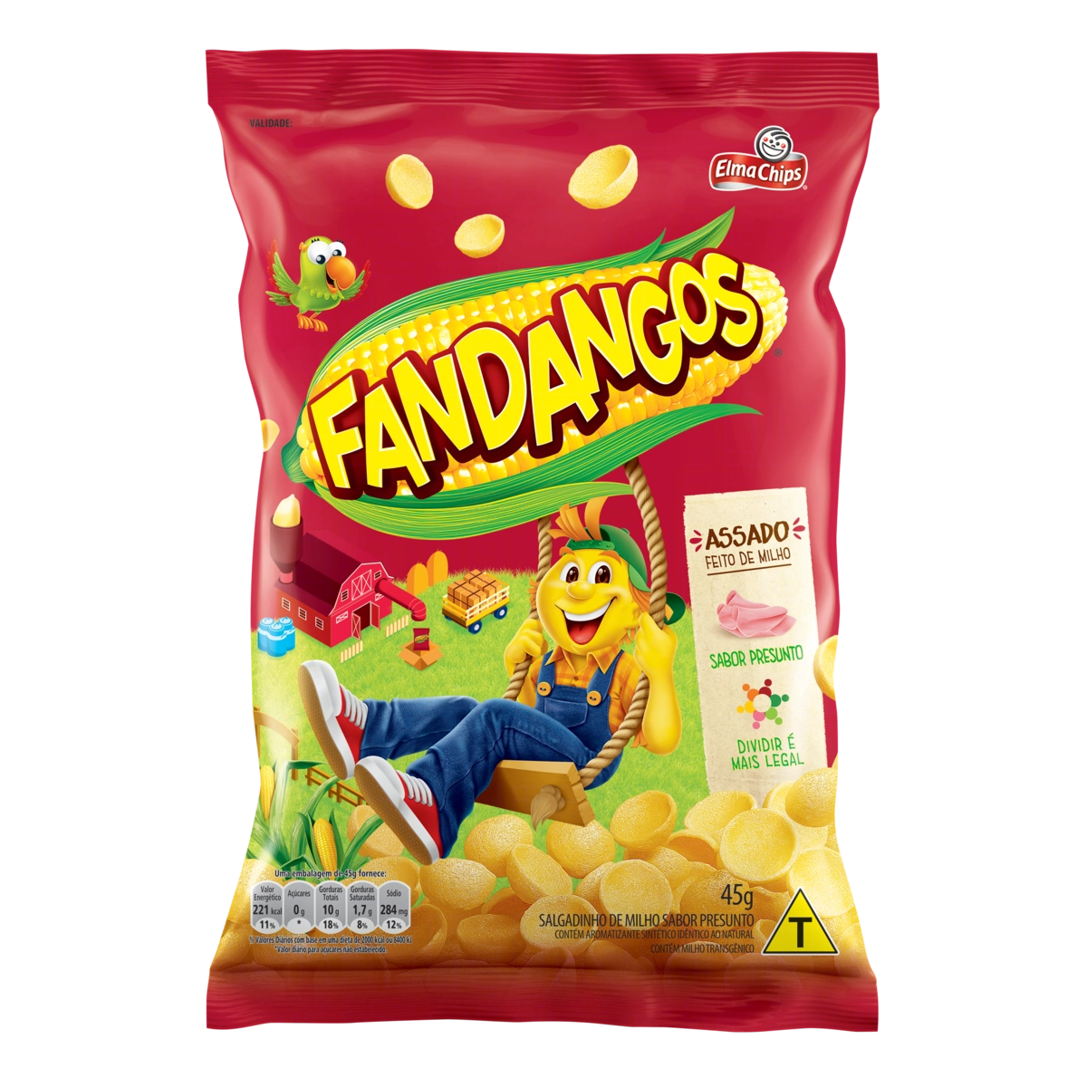 Salgadinho De Milho Presunto Elma Chips Fandangos Pacote 35g