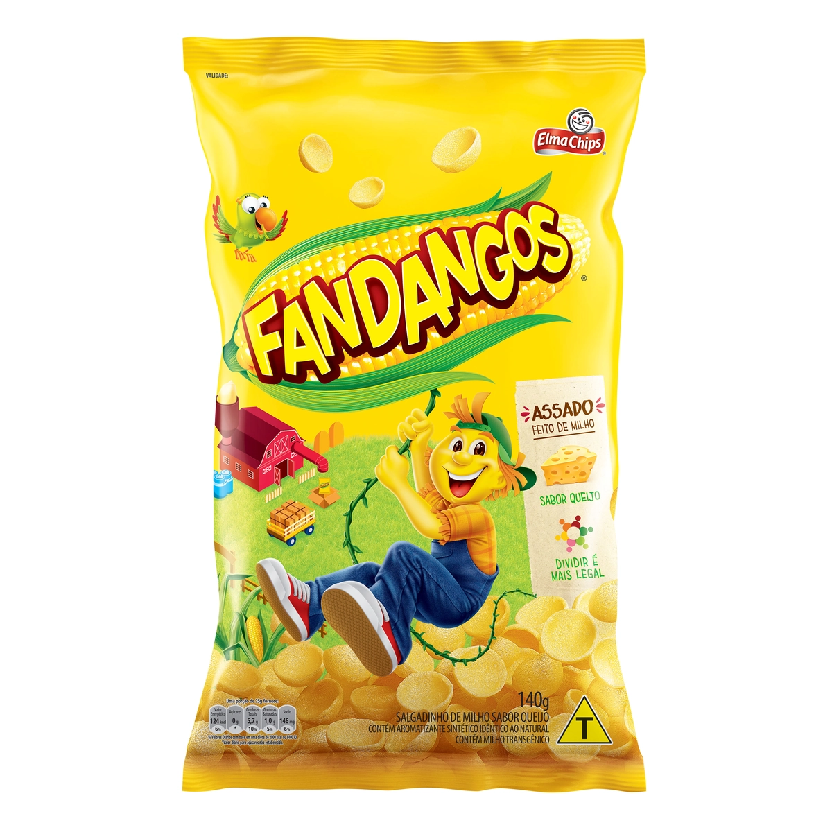 Salgadinho De Milho Queijo Elma Chips Fandangos Pacote 160g