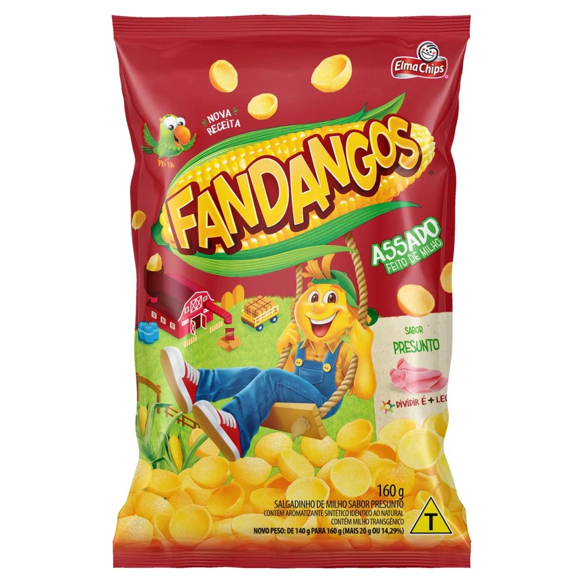 Salgadinho De Milho Churrasco Elma Chips Fandangos Pacote 160g