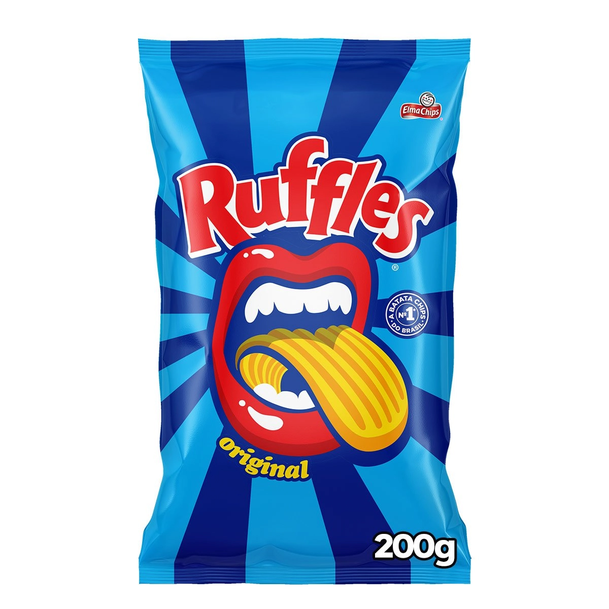 Batata Frita Ondulada Original Elma Chips Ruffles Pacote 200g
