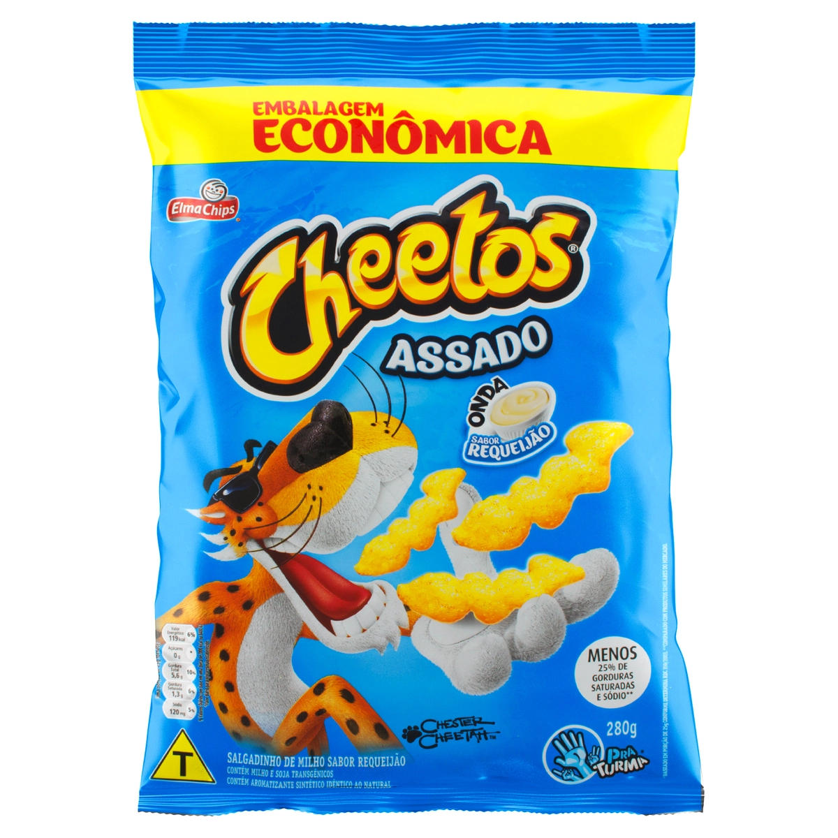Salgadinho De Milho Onda Requeijão Elma Chips Cheetos Pacote 190g