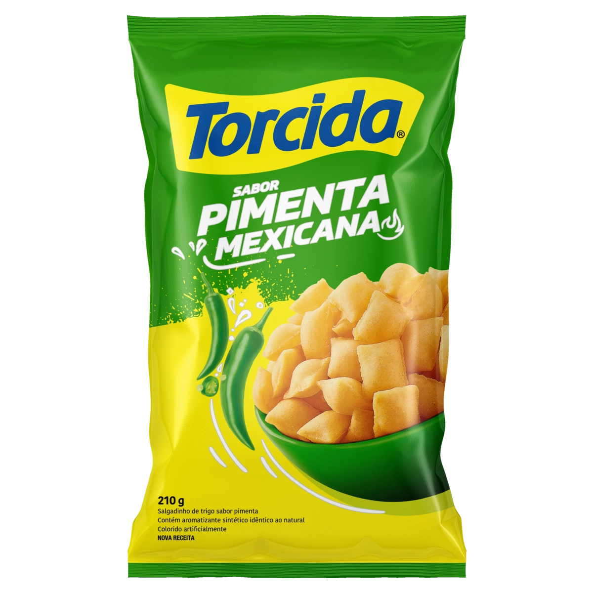 Salgadinho De Trigo Pimenta Mexicana Torcida Pacote 210g