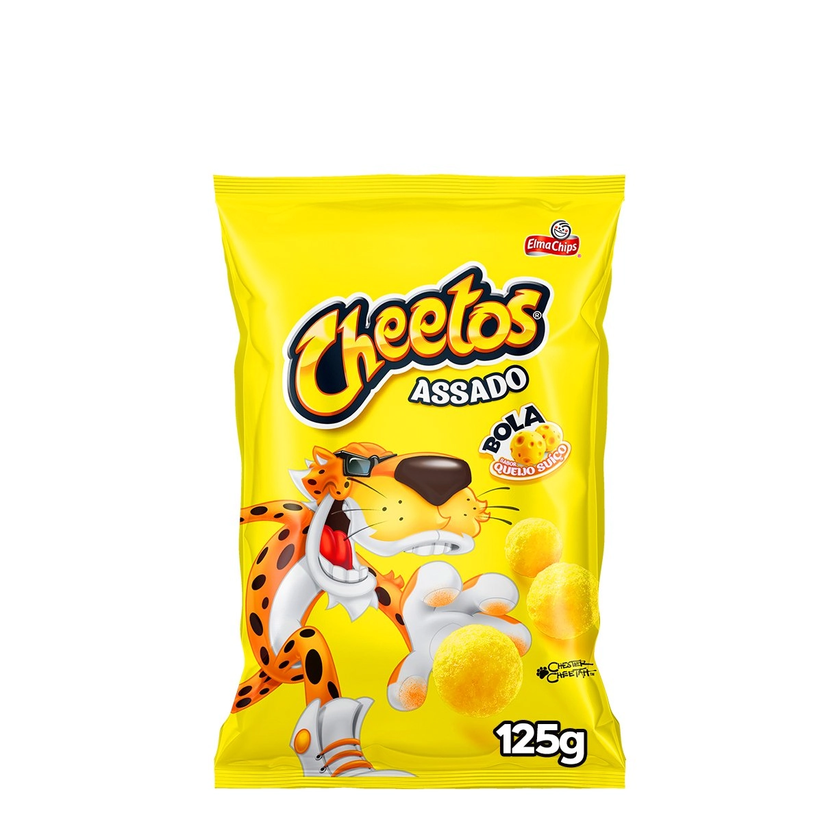 Salgadinho De Milho Bola Queijo Suíço Elma Chips Cheetos Pacote 125g