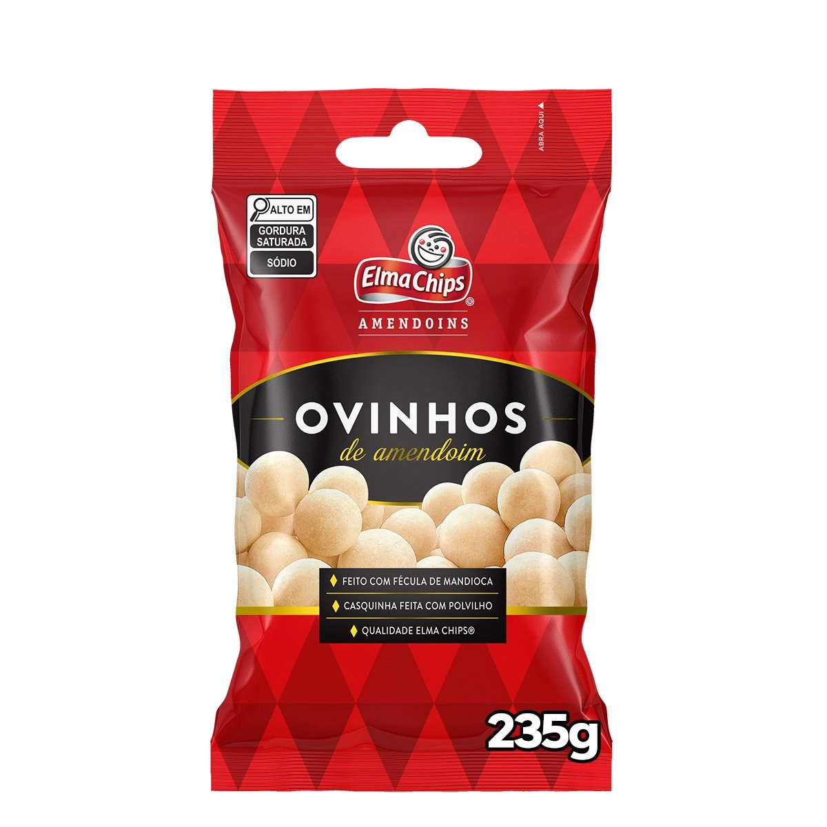 Ovinhos De Amendoim Elma Chips Pacote 235g