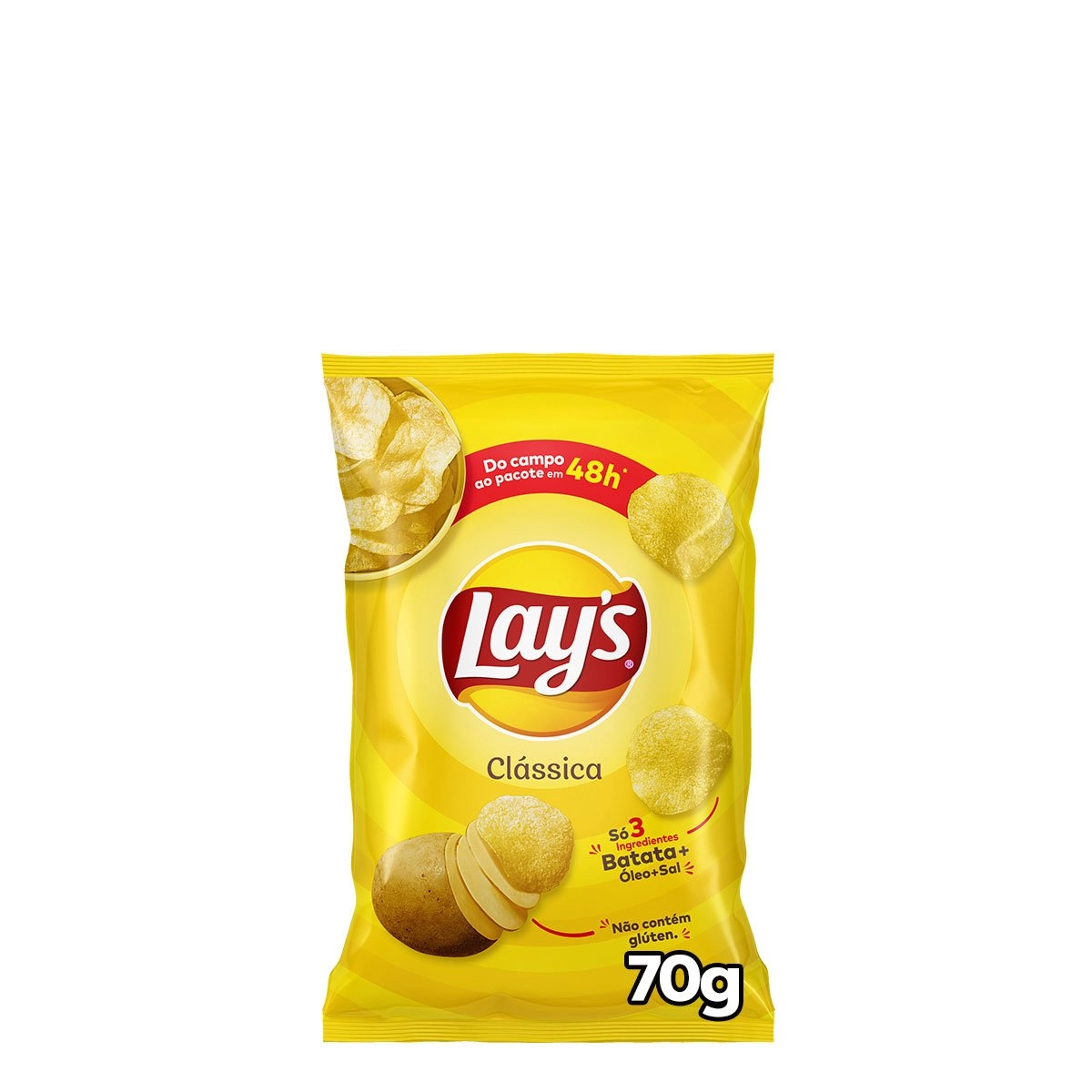 Batata Frita Lisa Clássica Lays Pacote 70g