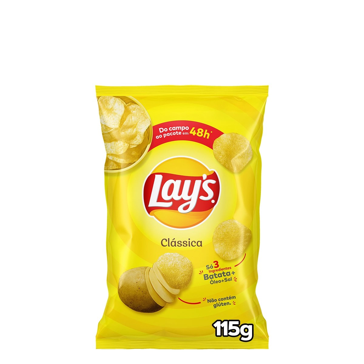 Batata Frita Lisa Clássica Lays Pacote 115g