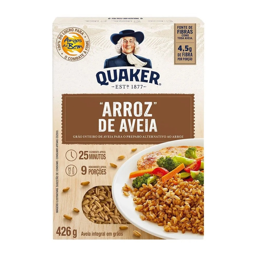 Aveia Grãos Integral Quaker Caixa 426g