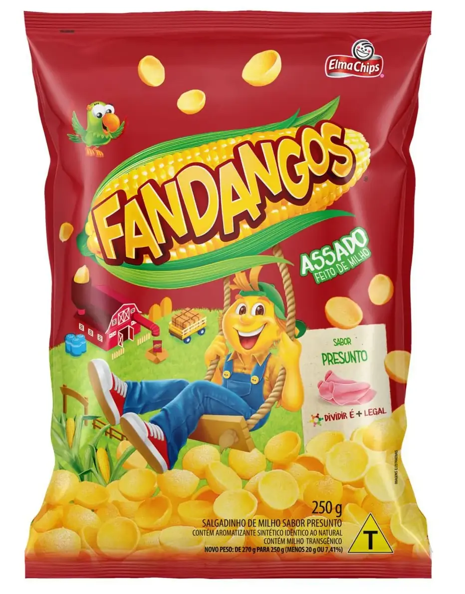 Salgadinho De Milho Presunto Elma Chips Fandangos Pacote 250g