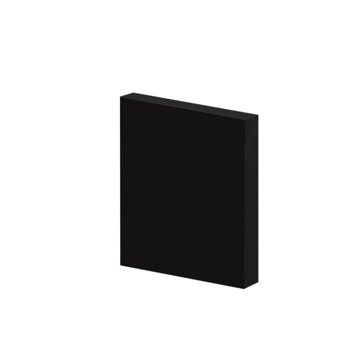 Guarnição Poliestireno 10cm Liso Preto 40010 Arquitech