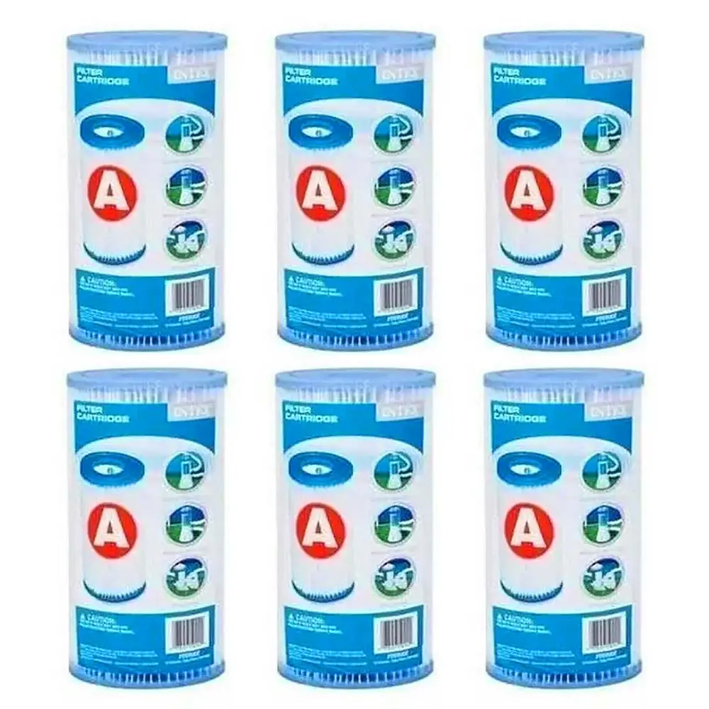 Kit 06 Cartuchos Refil Tipo A Filtro Intex Bomba 2006 3785
