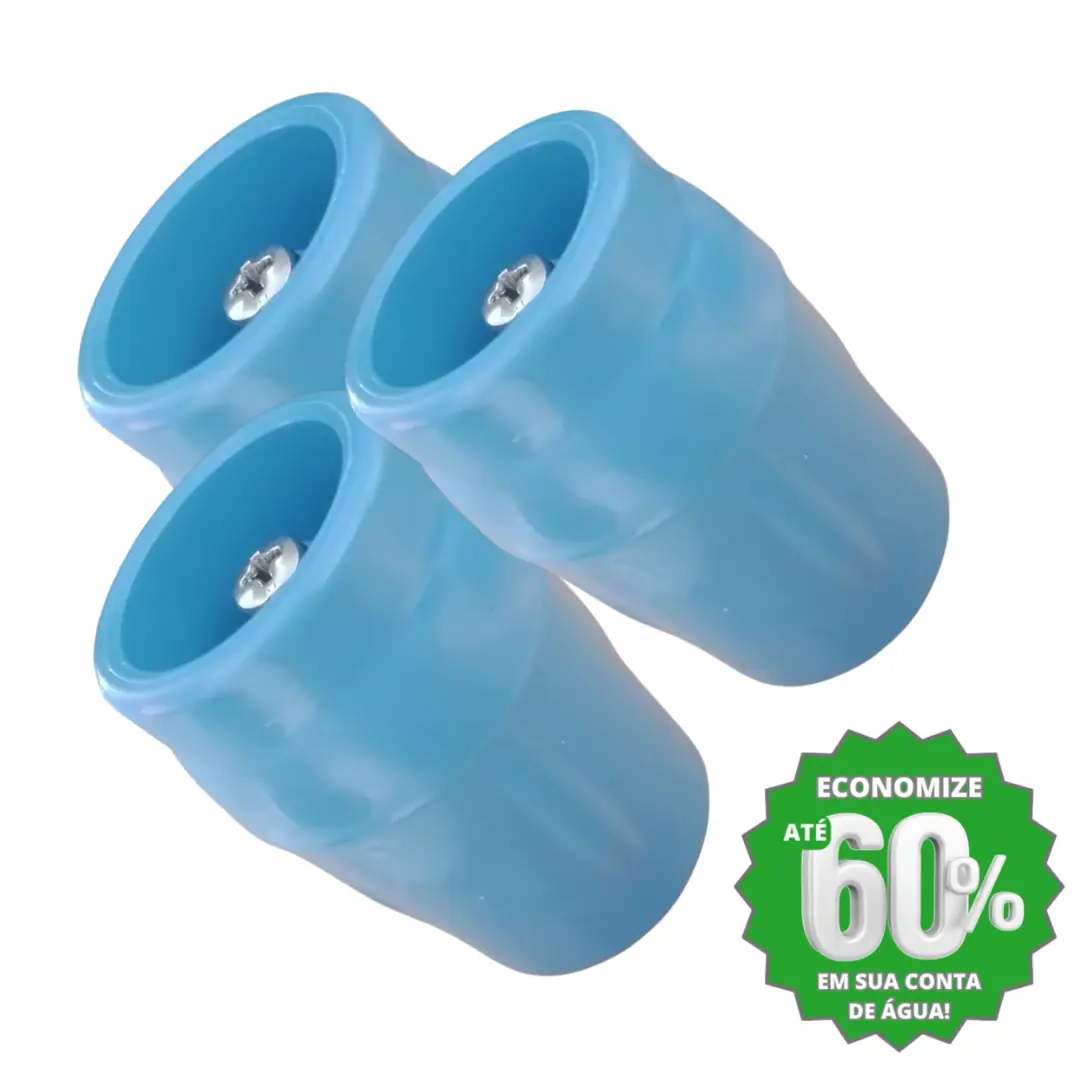 Kit 3und Bloqueador De Ar Poupa Água Residencial 3/4 Pvc