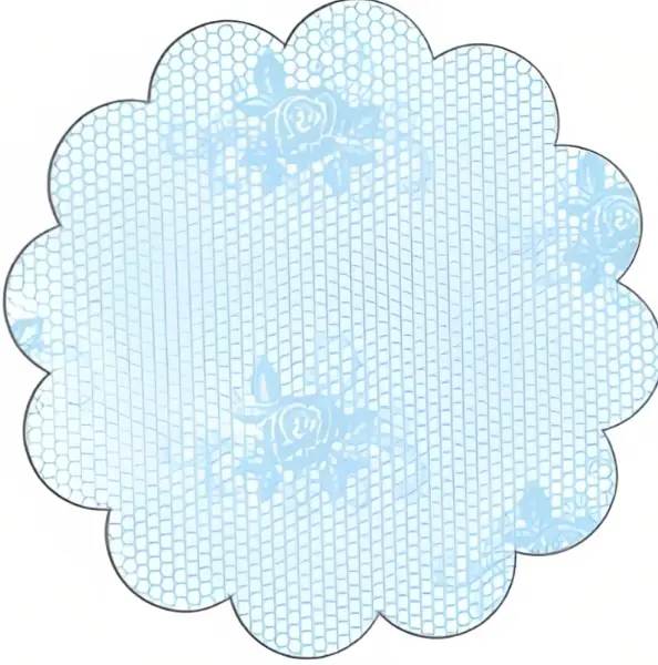Fundo Para Doces Rendado Azul Claro N. 07 1