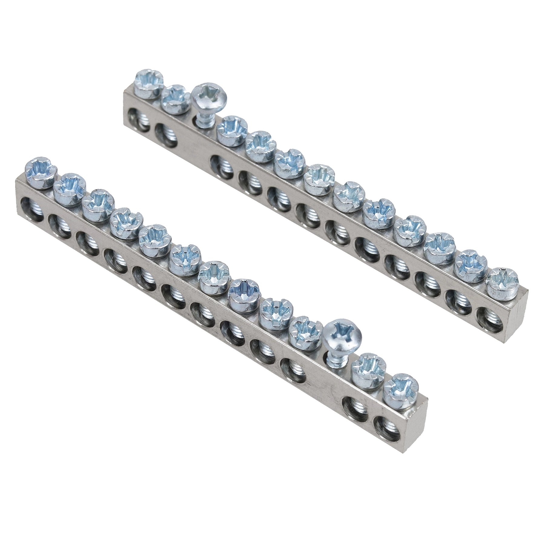 Kit com 2 Barramentos Neutro e Terra 12 Terminais 16mm Legrand
