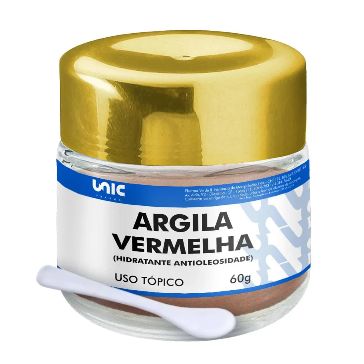 Máscara de Argila Vermelha 60g