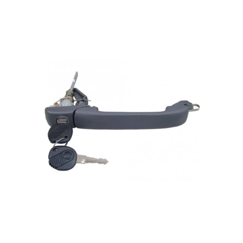 Maçaneta Externa da Porta Dianteira VOLKSWAGEN GOL 2 Portas Cinza com Chave - DISK BOR F085520174