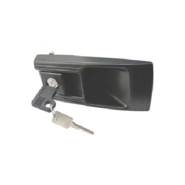 Maçaneta Externa da Porta Dianteira CHEVROLET - GM CARAVAN/OPALA Lado Esquerdo Preta com Chave - DISK BOR F102840287