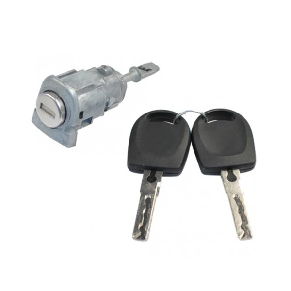 Cilindro de Fechadura da Porta VOLKSWAGEN FOX/POLO 4 Portas Lado Direito com Chave - DISK BOR F176921178
