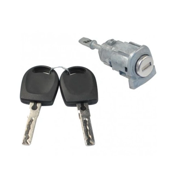 Cilindro de Fechadura da Porta VOLKSWAGEN FOX/POLO 4 Portas Lado Esquerdo com Chave - DISK BOR F177021179